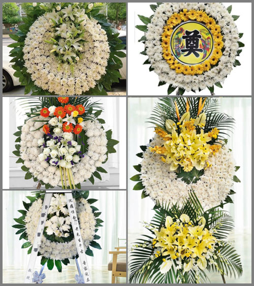 山西长治长子县鲍店镇寺前村花圈速递